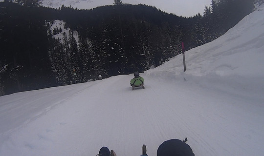 Rodelbahn Savognin Schlittada-Panoramica